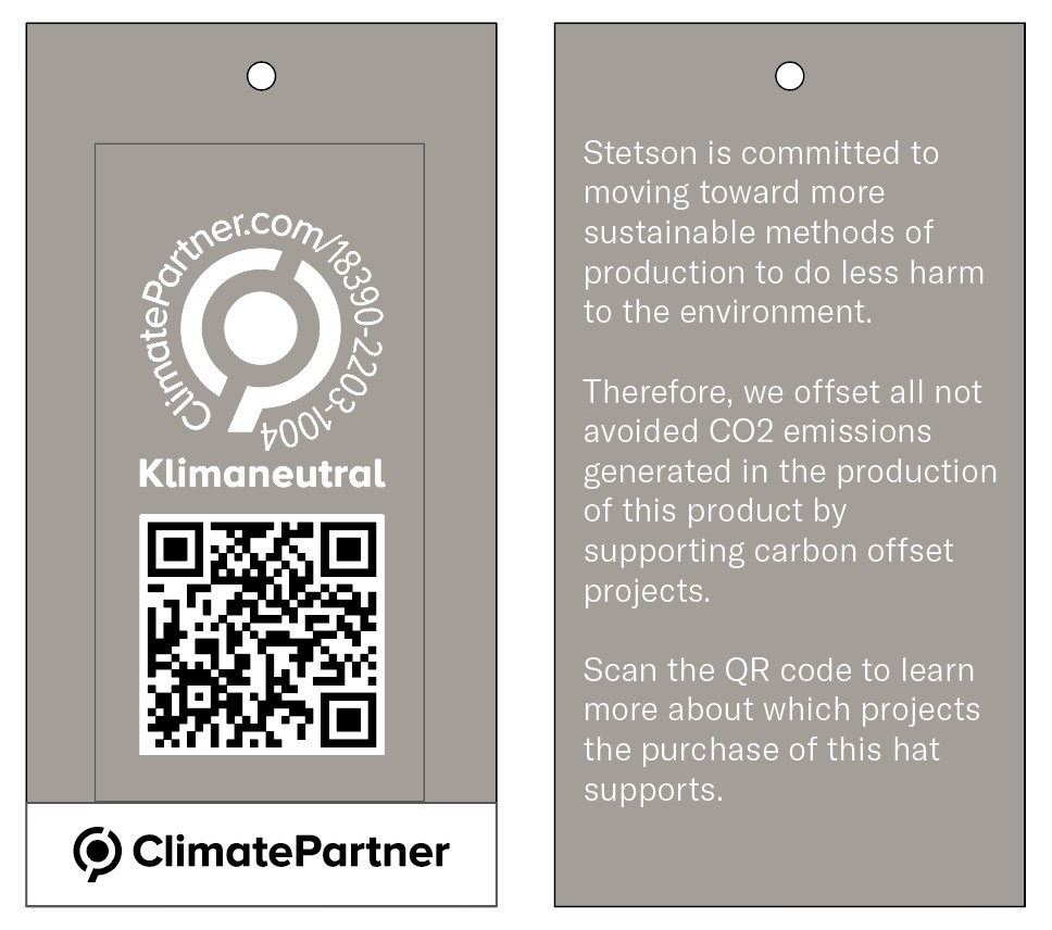 Sustainables Hangtag